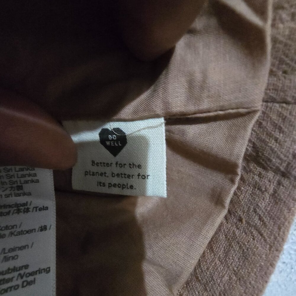 Madewell Womens Textured Blazer Jacket Medium Brown Cotton &‎ Linen Blend - Picture 8 of 10